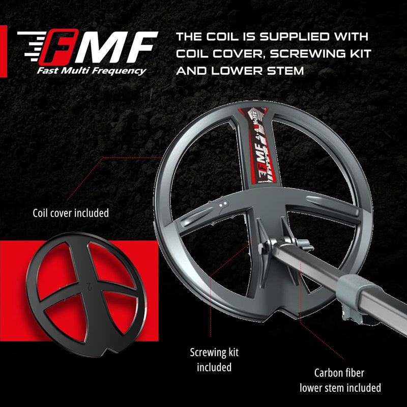 Load image into Gallery viewer, XP 22.5cm FMF Coil (9") with Coil Cover & Lower Stem PN D22FMF