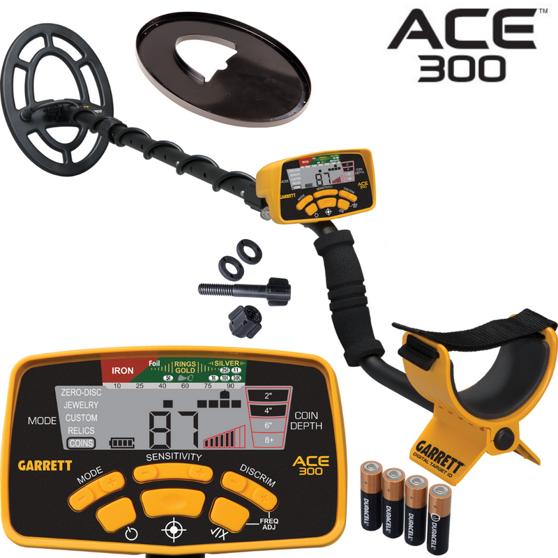 Load image into Gallery viewer, Garrett ACE 300 Metal Detector with 7x10" Coil - 1141150