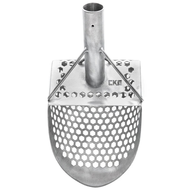 Load image into Gallery viewer, CKG 9 X 6 STAINLESS SAND SCOOP HEXAHEDRON HOLES WITH CARBON FIBER HANDLE
