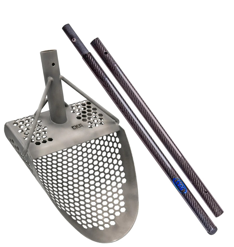 Load image into Gallery viewer, CKG TITANIUM 1.5MM SAND SCOOP HEXAHEDRON HOLES WITH CARBON FIBER HANDLE