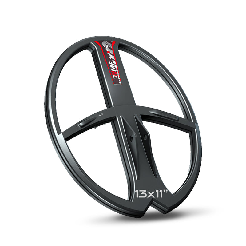 Load image into Gallery viewer, XP Deus II 11x13" FMF Elliptical Coil with Coil Cover & Lower Stem