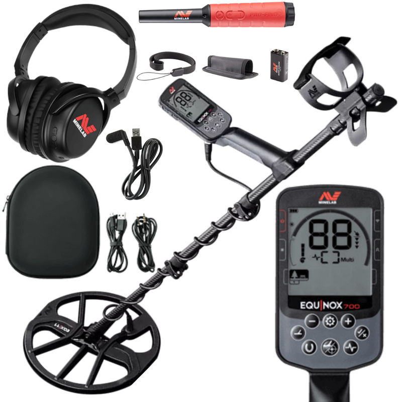 Load image into Gallery viewer, Minelab Equinox 700 Metal Detector with Pro-Find 40 Pinpointer