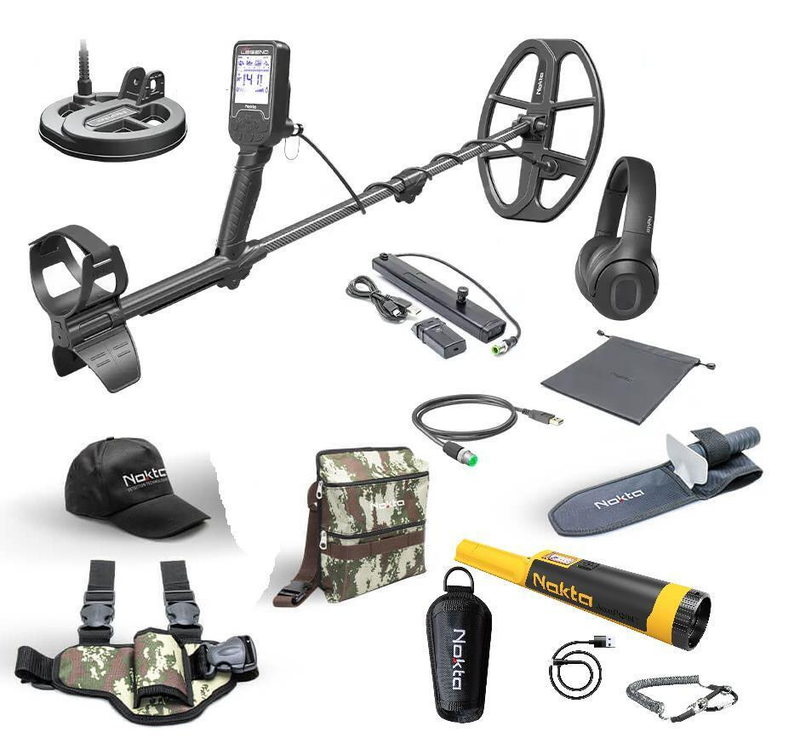 Load image into Gallery viewer, Nokta Legend Pro Pack Metal Detector- Full Carbon- PN: 11000840 + ACCUPOINT & Starter Package