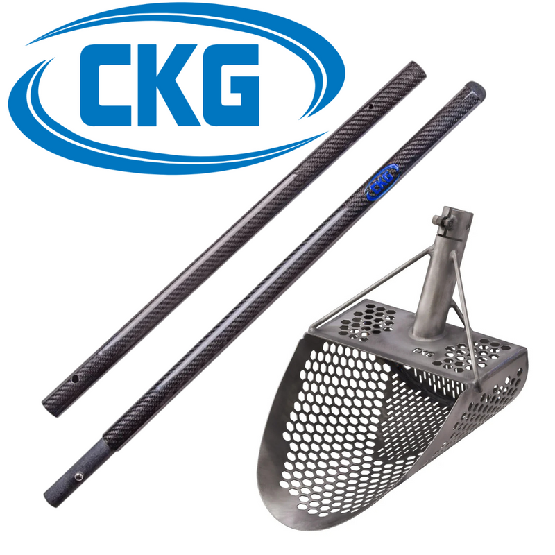 Load image into Gallery viewer, CKG PRO Titanium Metal Detector Sand Scoop with Handle
