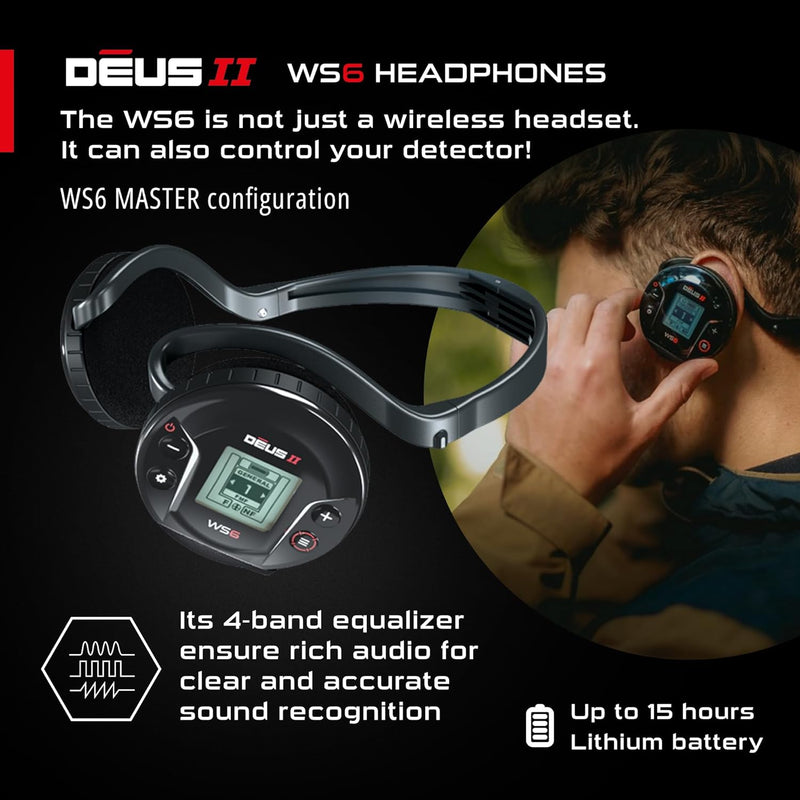 Load image into Gallery viewer, XP Deus II WS6 Master Metal Detector with 11" FMF Coil and XP MI-6 Pinpointer
