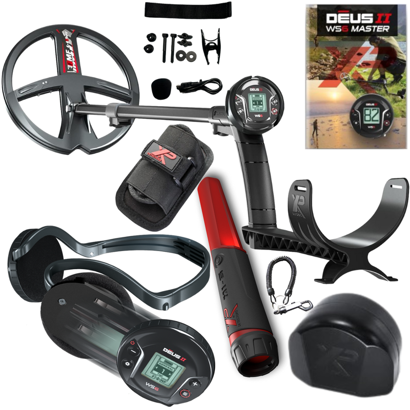 Load image into Gallery viewer, XP Deus II WS6 Master Metal Detector with 9" FMF Coil and XP MI-6 Pinpointer
