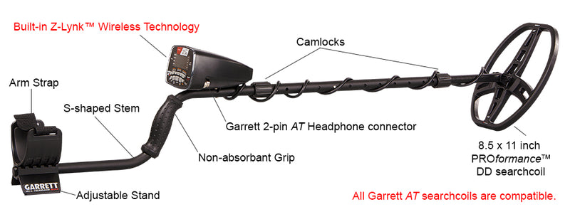 Load image into Gallery viewer, Garrett AT Max Metal Detector with Wireless Headphones