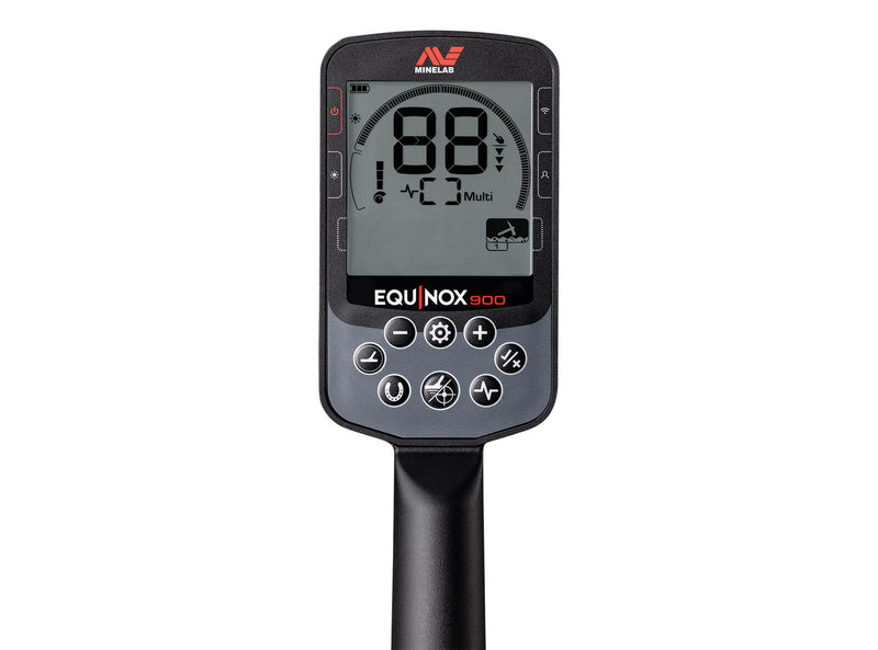 Load image into Gallery viewer, Minelab EQUINOX 900 Metal Detector with 11" and 6" Double-D Coils (New)