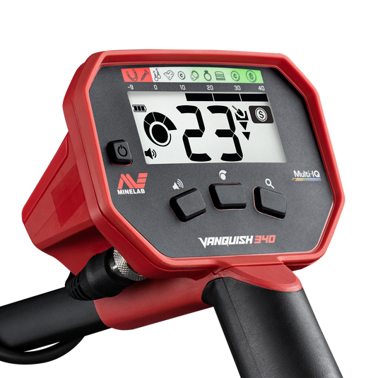 Minelab Vanquish 340 Metal Detector – Multi-IQ Simplicity with Waterproof V10 Coil