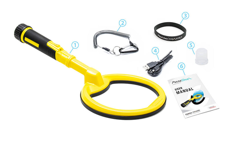 Load image into Gallery viewer, PULSEDIVE SCUBA DETECTOR W/8" COIL - Yellow - Waterproof up to 200ft PN: 10000114