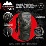 XP Deus II Metal Detector Free MI-6 & 240 Backpack, DEUS2-28FMFRCWS6EA (11" coil)