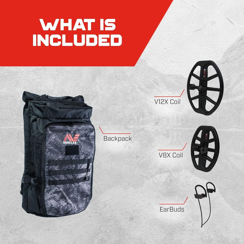 Load image into Gallery viewer, Minelab Vanquish 560 Pro Pack Metal Detector with Minelab Backpack
