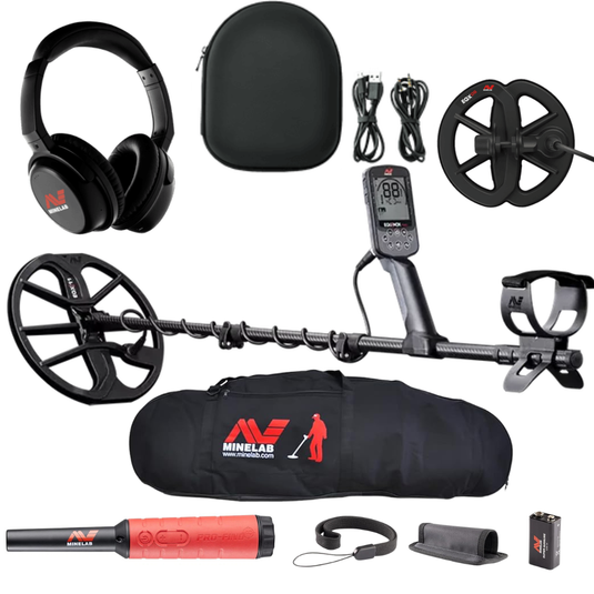 Minelab Equinox 700 Metal Detector with Pro-Find 40 Pinpointer, Carry Bag, and 6