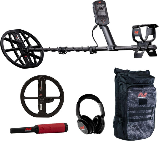Minelab Manticore Metal Detector with M9 Coil, Pro-Find 40, and Minelab Backpack