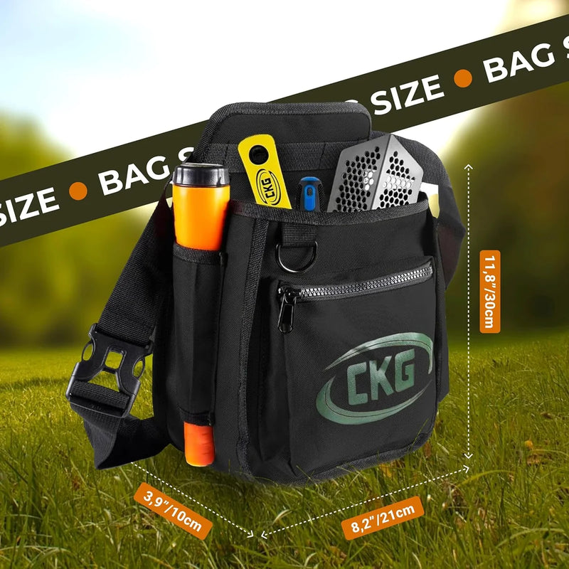 Load image into Gallery viewer, CKG Metal Detecting Pouch Black for Finds &amp; Tools
