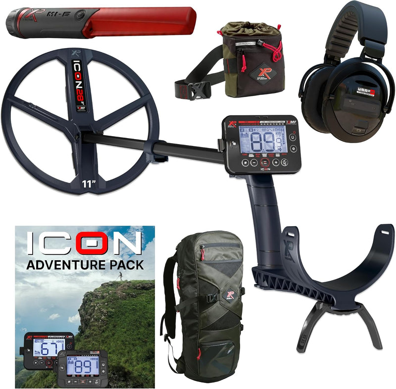 Load image into Gallery viewer, XP ICON Adventure Pack Metal Detector with WSA-XL ST Headphones, MI-6 &amp; Backpack
