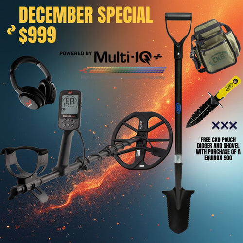 Minelab EQUINOX 900 Metal Detector with 11