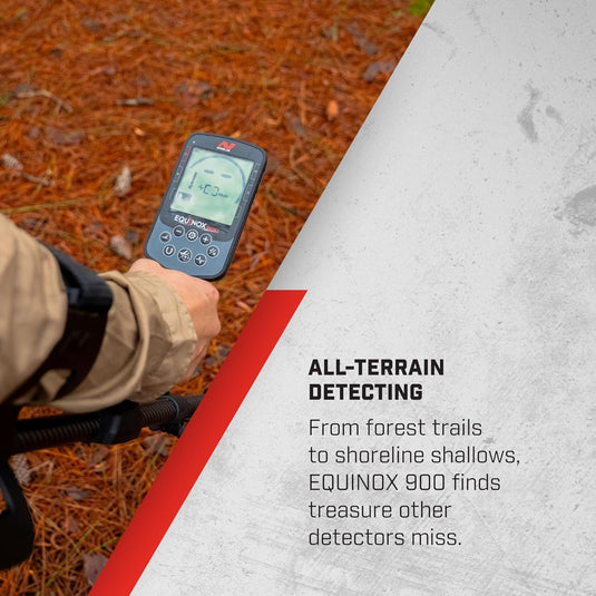 Minelab Equinox 900 Metal Detector with Pro-Find 40 and Backpack