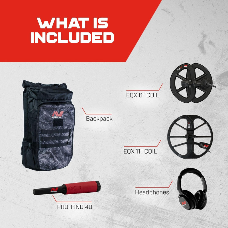 Load image into Gallery viewer, Minelab Equinox 900 Metal Detector with Pro-Find 40 and Backpack
