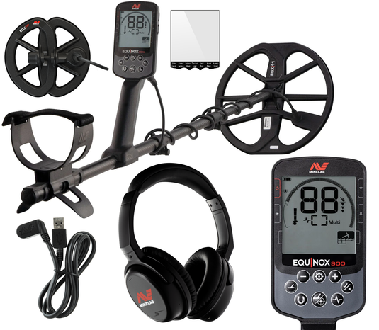 Minelab Equinox 900 Metal Detector 11' and 6