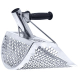 CKG 11X8 STAINLESS SAND SCOOP HEXAHEDRON HOLES WITH CARBON FIBER HANDLE