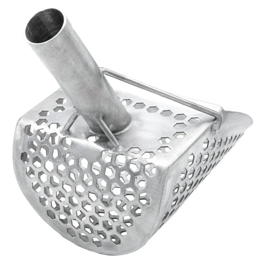 CKG 9 X 6 STAINLESS SAND SCOOP HEXAHEDRON HOLES WITH CARBON FIBER HANDLE