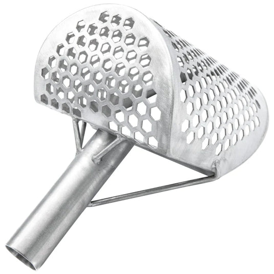 CKG 9 X 6 STAINLESS SAND SCOOP HEXAHEDRON HOLES WITH CARBON FIBER HANDLE