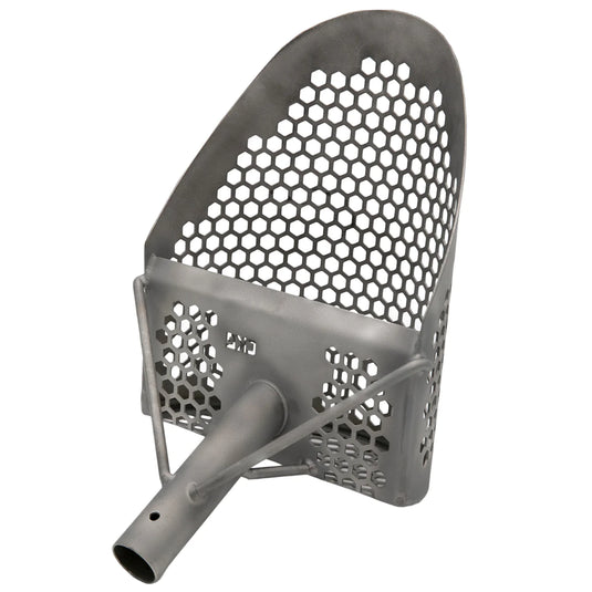 CKG TITANIUM 1.5MM SAND SCOOP SCOOPS METAL DETECTING DETECTOR HEXAHEDRON HOLES