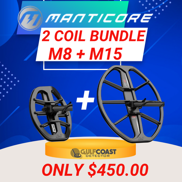 Minelab Manticore 8" and 15" Coil Bundle - PN: 3011-0422/3011-0423