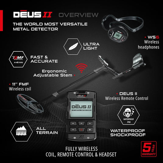 XP Deus II DEUS2-22FMFRCWS6EA Metal Detector (9