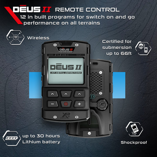 XP DEUS II Metal Detector with 11-Inch Coil, Remote & WS6 ST