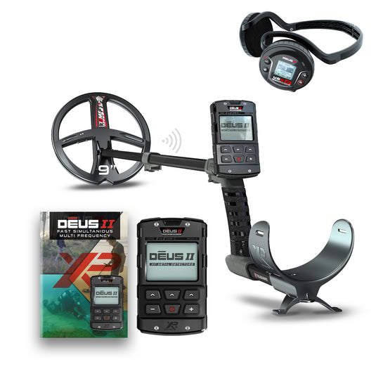 XP DEUS II Metal Detector with 9-Inch Coil, Remote & WS6 ST