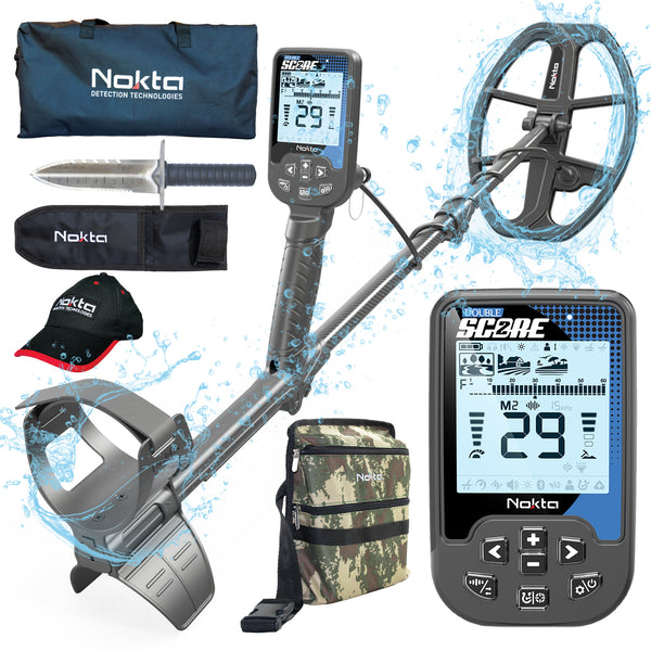 Nokta Double Score Metal Detector PN: 11000867 + Serious Beginner Pack