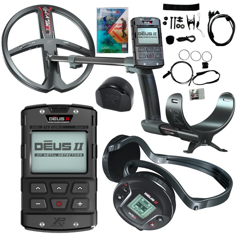 Load image into Gallery viewer, XP Deus II Metal Detector with Remote &amp; WS6 – 13″ × 11″ (34 × 28 cm) FMF Coil
