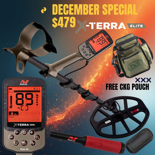 Minelab X-TERRA ELITE Metal Detector with Pro-Find 40 Pinpointer
