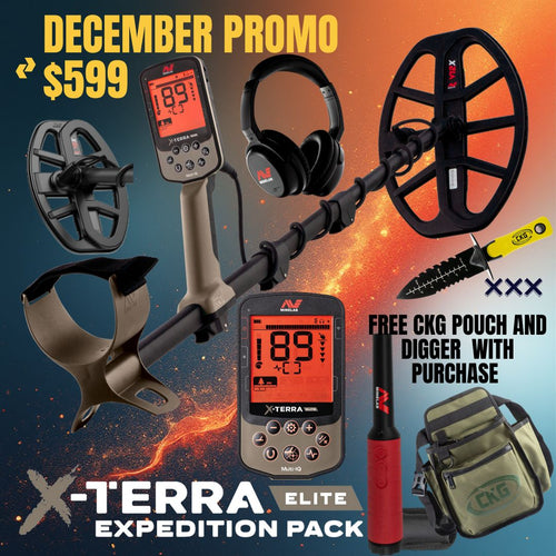 Minelab X-TERRA ELITE Pro Pack with Pro-Find 40 Pinpointer