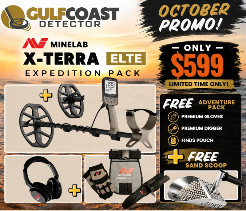 Load image into Gallery viewer, Minelab X-TERRA ELITE Expedition Pack with FREE Adventure Pack &amp; Sand Scoop
