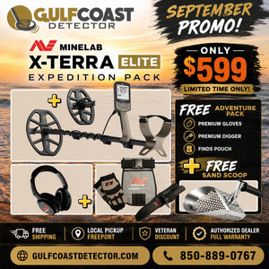 Minelab X-TERRA ELITE Expedition Pack with FREE Adventure Pack & Sand Scoop