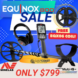 Minelab Equinox 800 Metal Detector - 3720-0002 Waterproof + 6" DD Coil