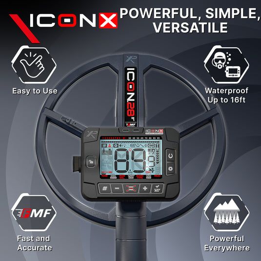 XP Deus II Metal Detector with WSAST Stereo Headphones and 9x5.5" HF Elliptical FMF Coil (Copy)