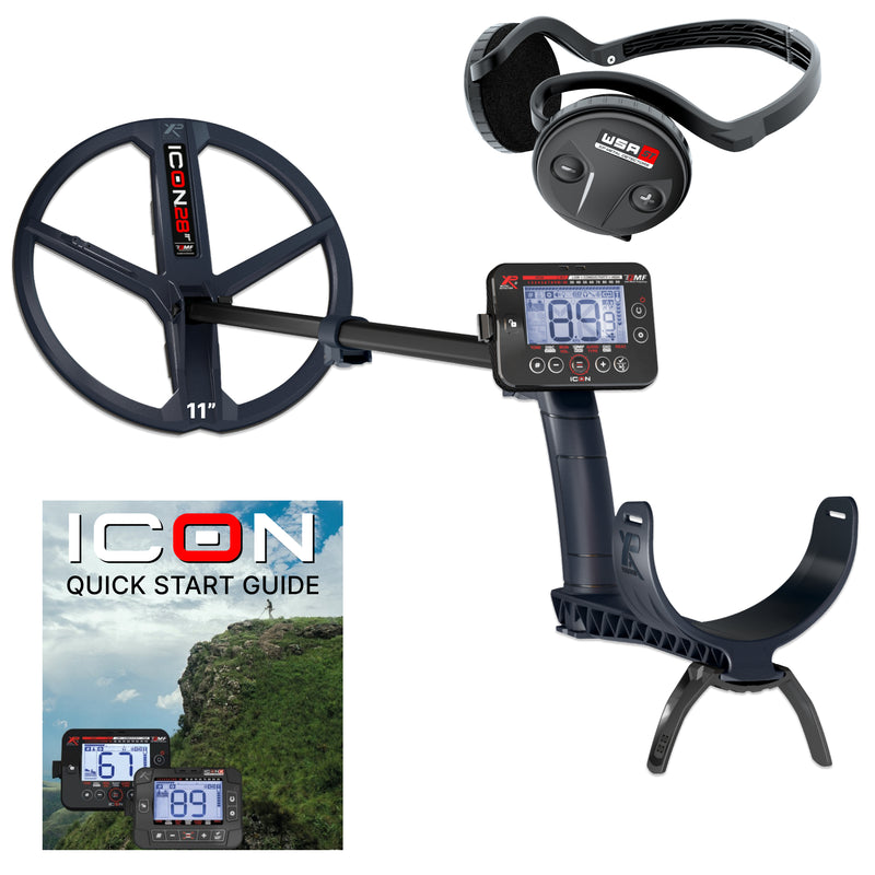 Load image into Gallery viewer, XP ICON Metal Detector with WSA ST Wireless Stereo Headphones
