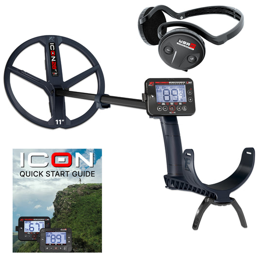 XP ICON Metal Detector with WSA ST Wireless Stereo Headphones