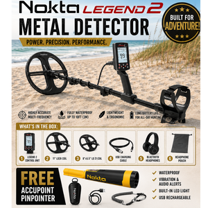 Nokta The Legend 2 Multi-Frequency Metal Detector + Accupoint Pinpointer