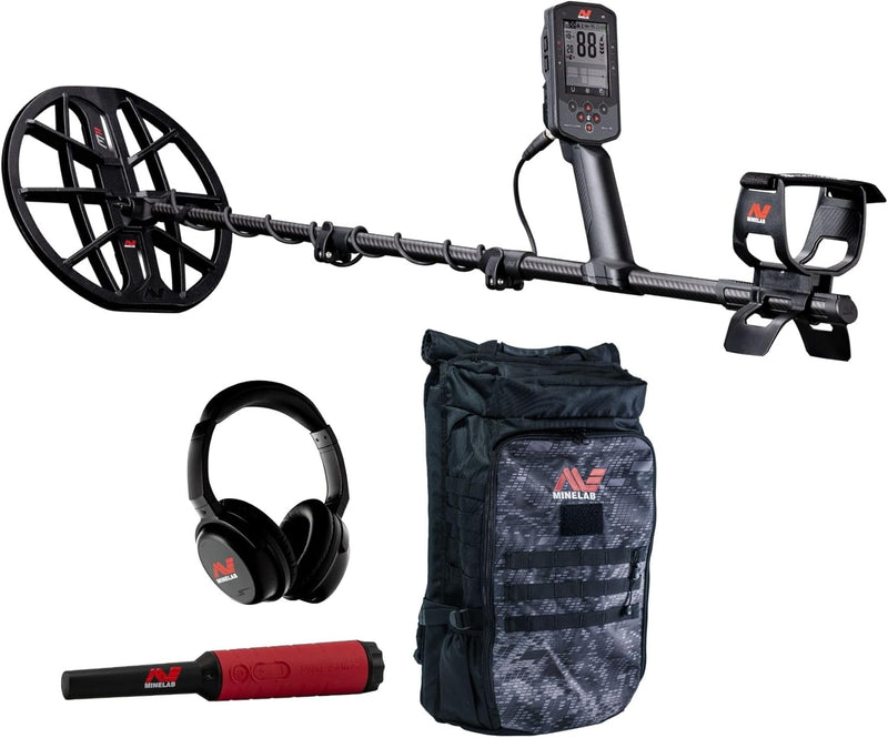 Load image into Gallery viewer, Minelab Manticore Metal Detector with Pro-Find 40 Pinpointer and NEW Minelab Backpack
