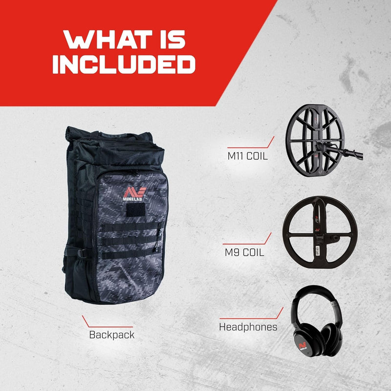 Load image into Gallery viewer, Minelab Manticore Metal Detector with M9 Coil and Minelab Backpack
