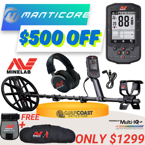 Minelab Manticore Metal Detector PN: 3228-0200 Waterproof