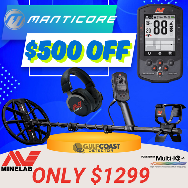 Minelab Manticore Metal Detector PN: 3228-0200 Waterproof