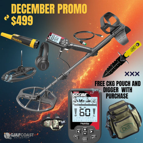 Nokta Triple Score Metal Detector with AccuPoint Pinpointer and Leg Holster