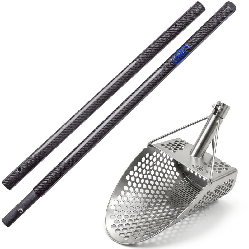 Load image into Gallery viewer, CKG PRO Stainless Steel Sand Scoop with Carbon Fiber Travel Handle
