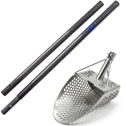 CKG PRO Stainless Steel Sand Scoop with Carbon Fiber Travel Handle